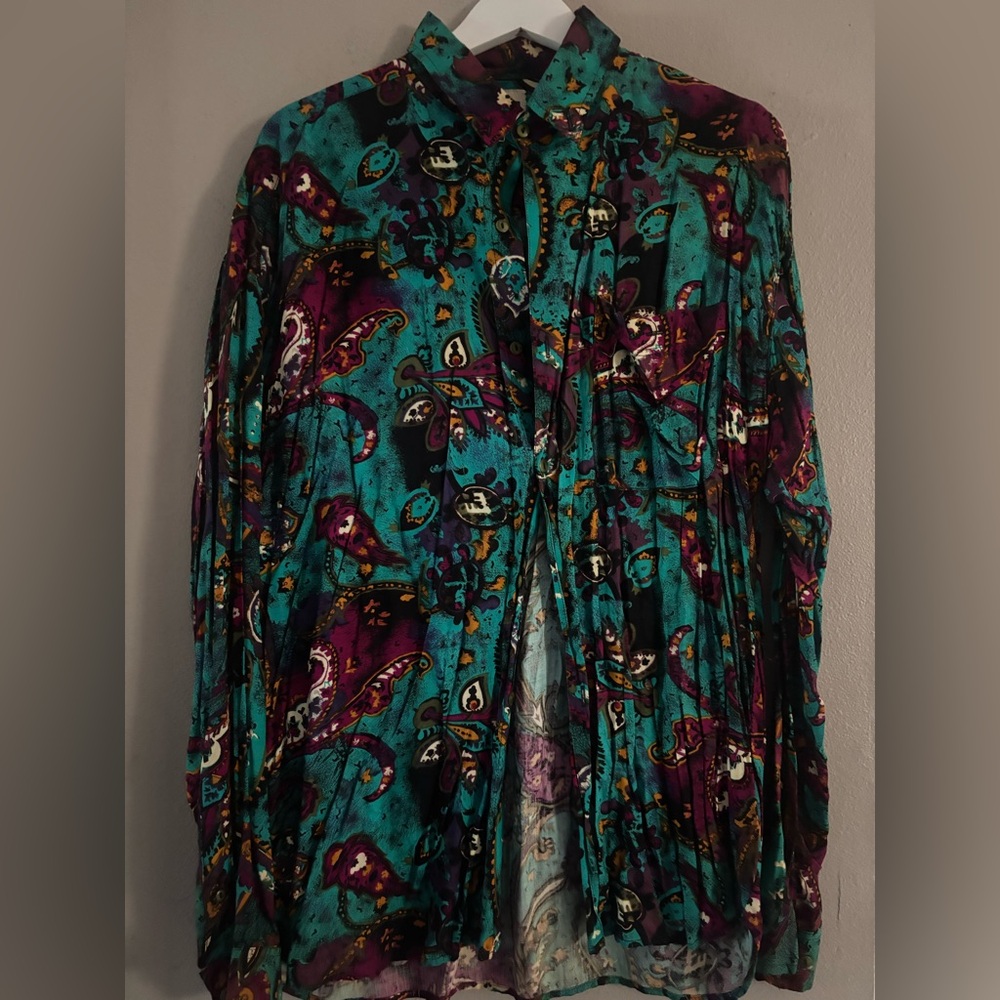 Vibrant Multicolor On The Brink Blouse
